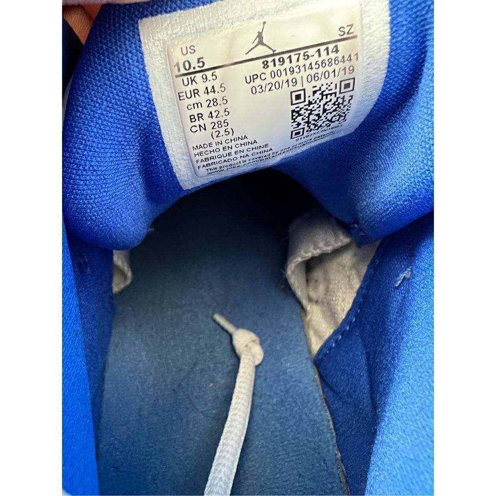 Nike Air Jordan Jumpman Team II White Hyper Royal Blue Shoe Men Sz 10.5. 819175- - Picture 7 of 7